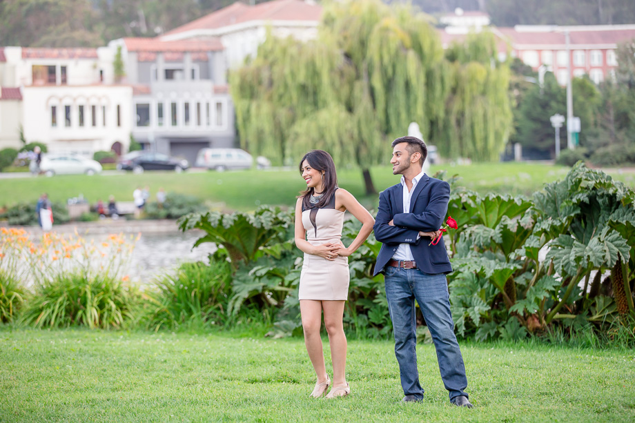 she didn't know he was standing right by her side for this photo