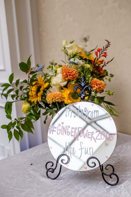 instagram sign at the guest sign-in table