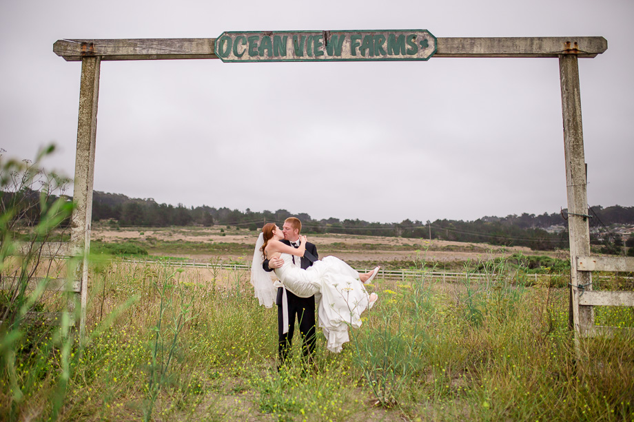 Half Moon Bay Oceano Hotel wedding - Ocean View Farms portrait