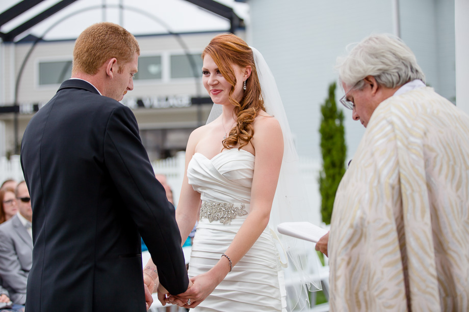 beautiful half moon bay wedding ceremony