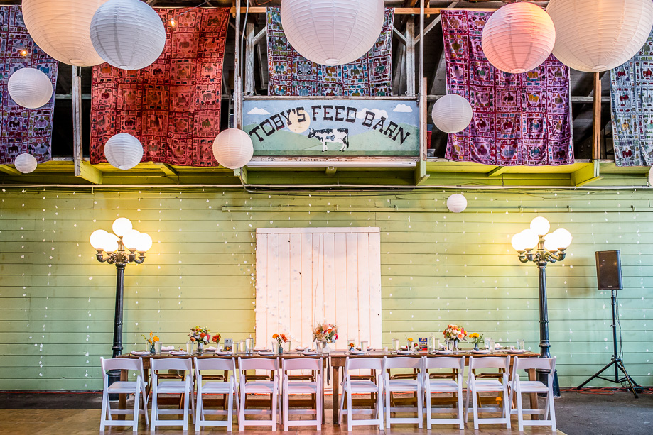rustic wedding reception decor
