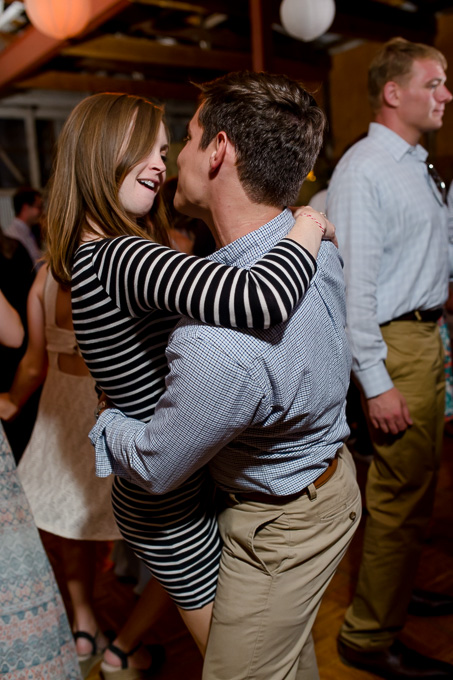 cute couple dancing at wedding reception