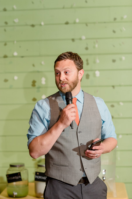 best man giving a speech