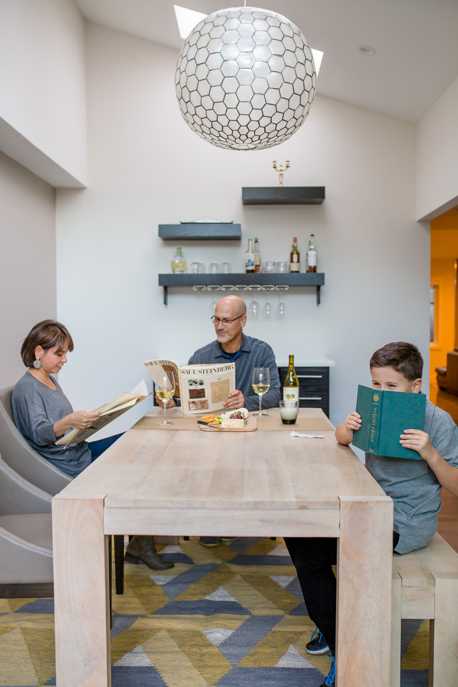 lifestyle family photo at Los Altos private residence