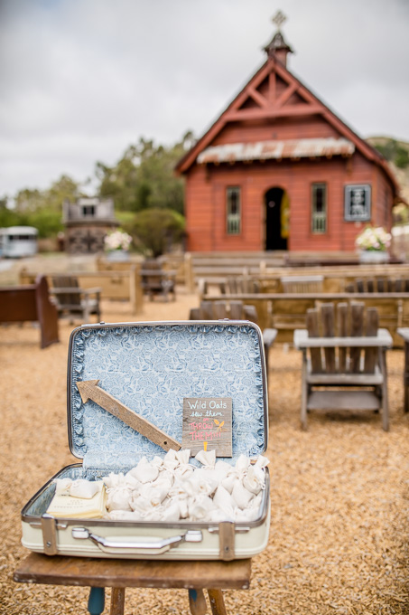 wild oats for wedding guests to throw at the newlyweds