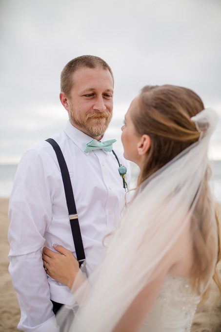 HMB beach wedding picture