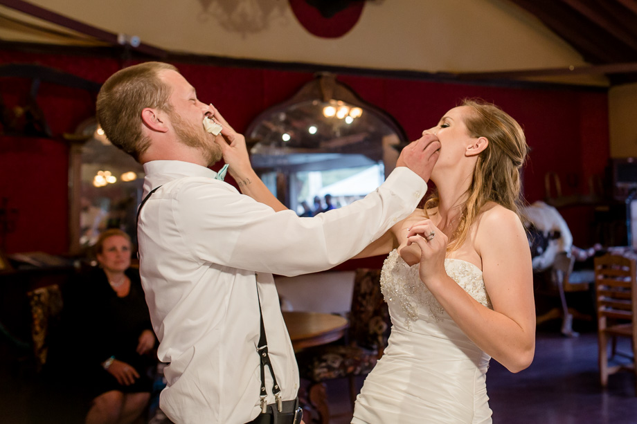 feeding each other cake