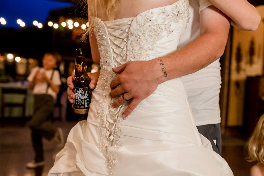 bride and grooms last dance of the night