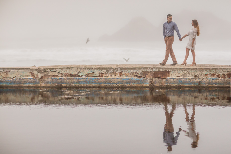 san francisco sutro baths engagement picture