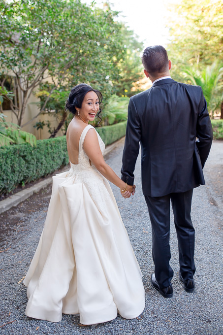 Deer Park Villa wedding romantic bride and groom portrait