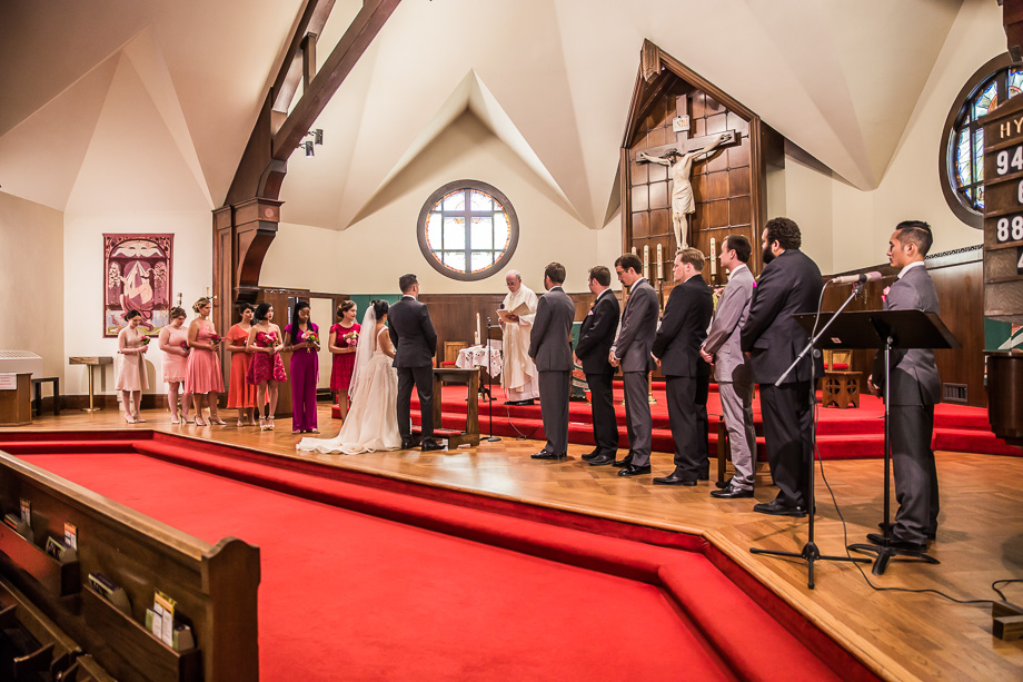 church ceremony in progress