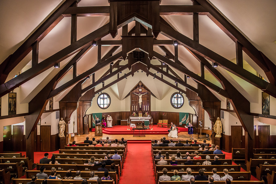 St. Anselm Catholic Church wedding ceremony