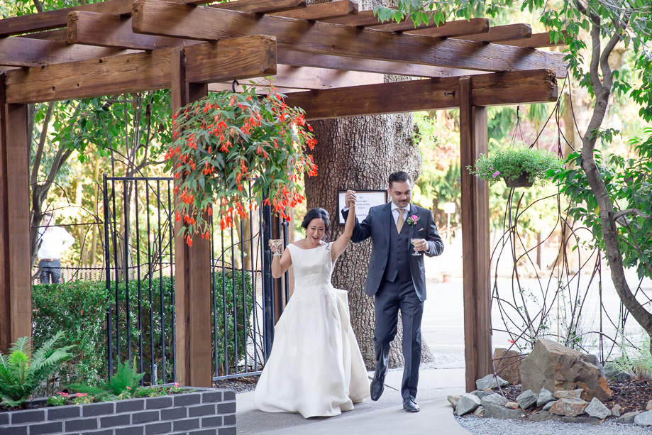 bride and groom grand entrance