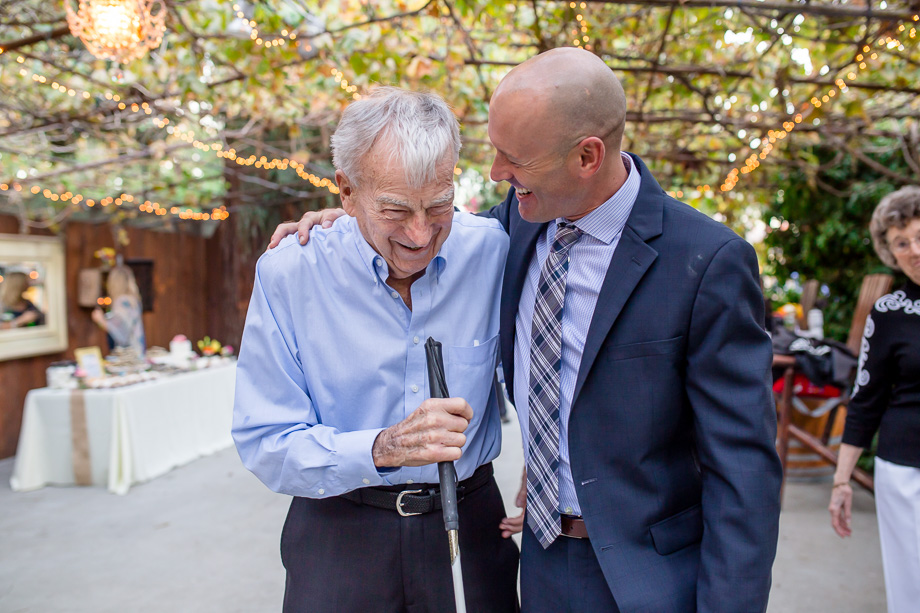groom and grandpa
