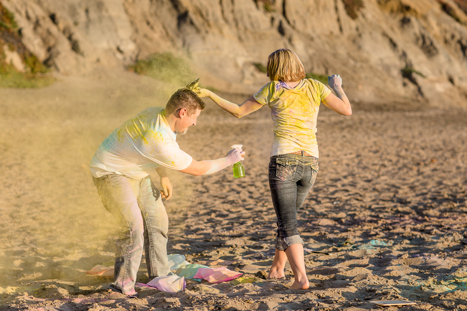 paint war engagement photo idea