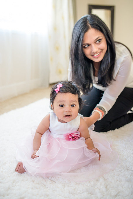 6 month old baby girl - half moon bay baby photographer