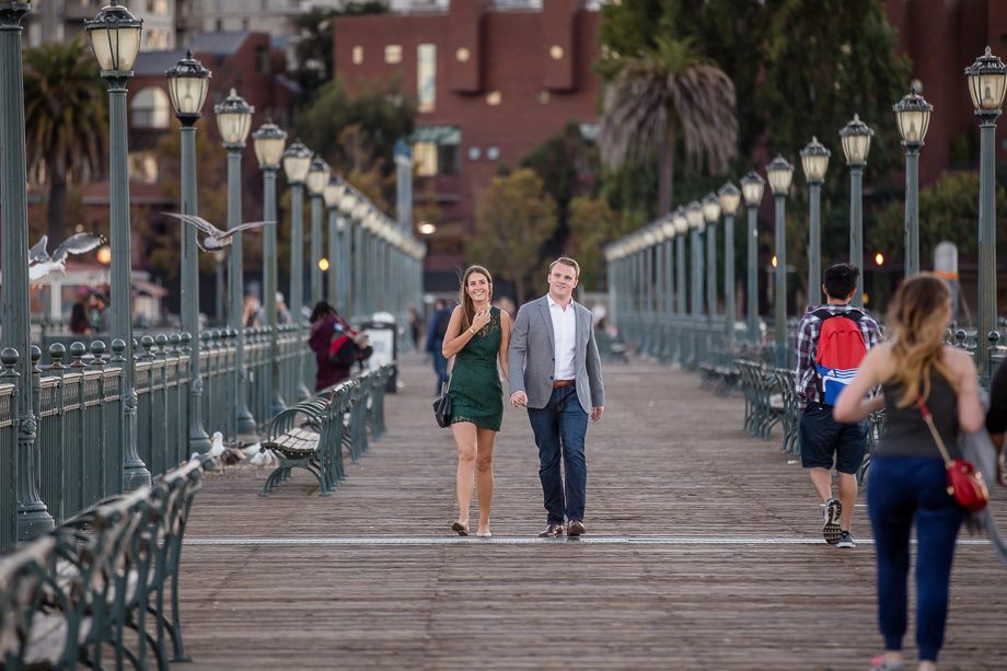 the moment leading up to the proposal on pier 7
