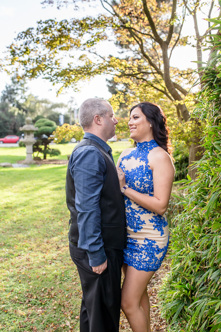 sunset engagement photo in Golden Gate Park