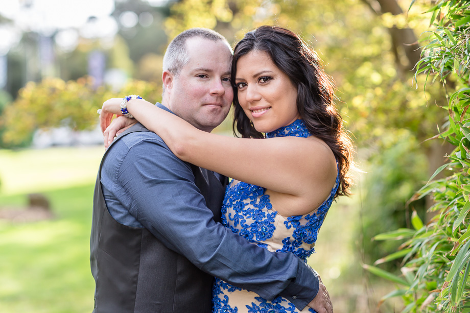 park couple portrait
