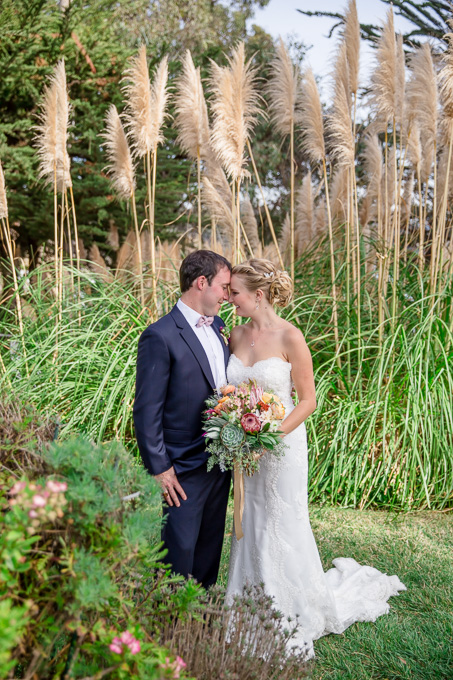 monarch cove inn wedding portrait in the garden