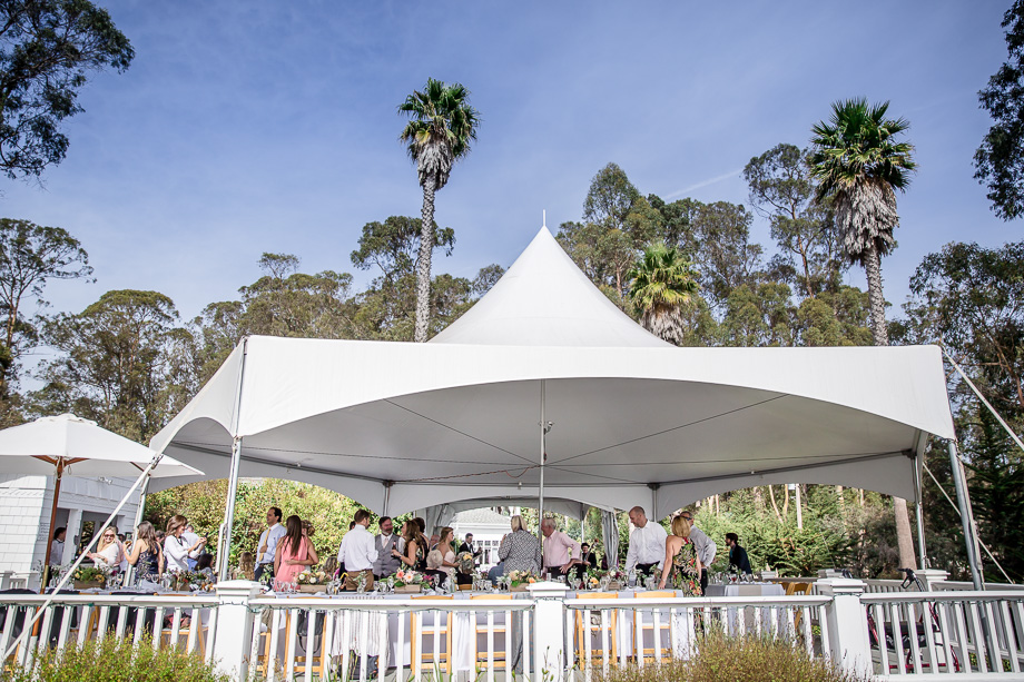 Monarch Cove Inn Capitola tent wedding