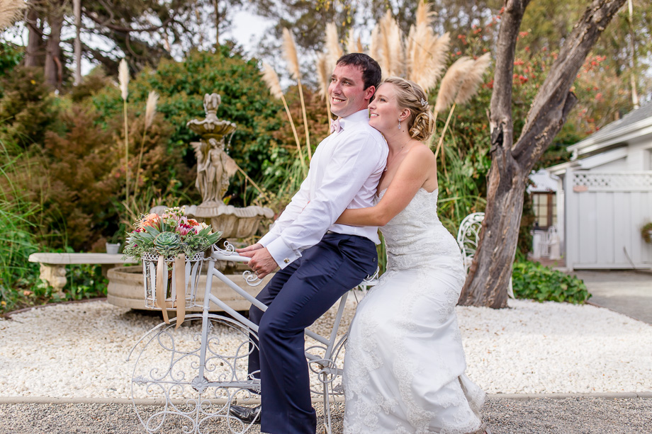 monarch cove inn garden wedding natural light photo
