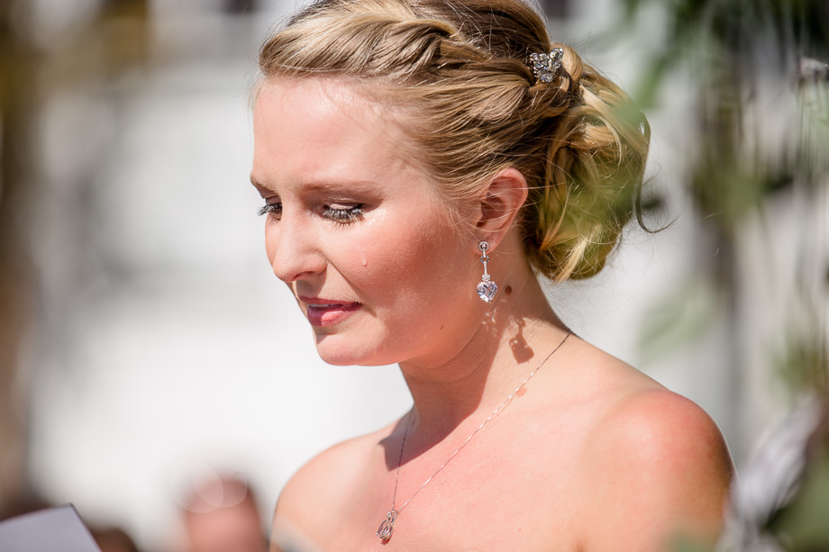 emotional wedding ceremony at monarch cove inn