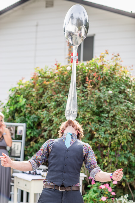 candid guest photo during the cocktail hour - pacifica wedding photographer