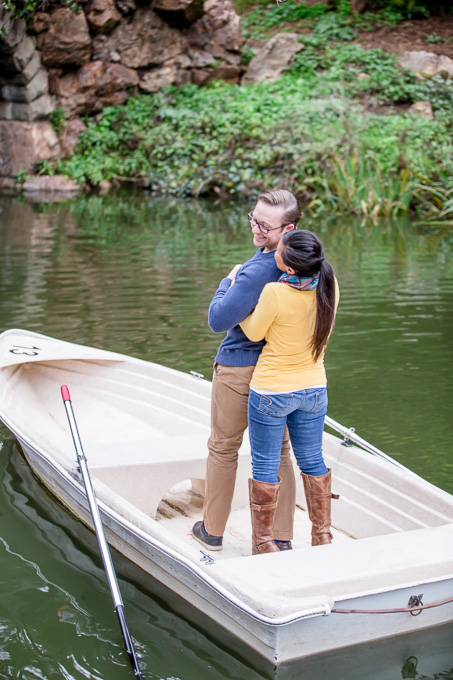 boat engagement photo