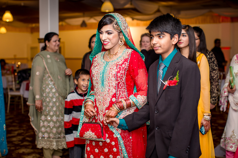 brides grand entrance at the chandni restaurant