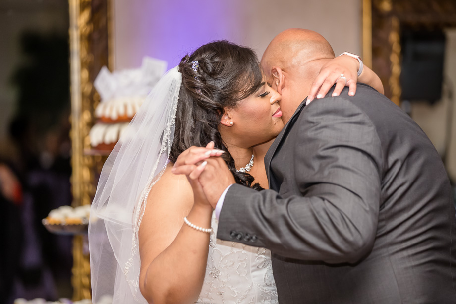 emotional moment during father daughter dance