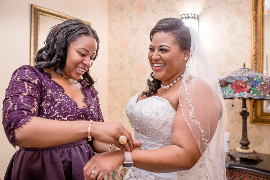 putting on Apple Watch