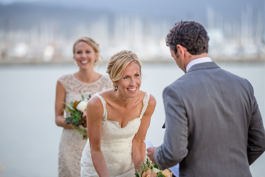 very funny HMB seaside wedding ceremony