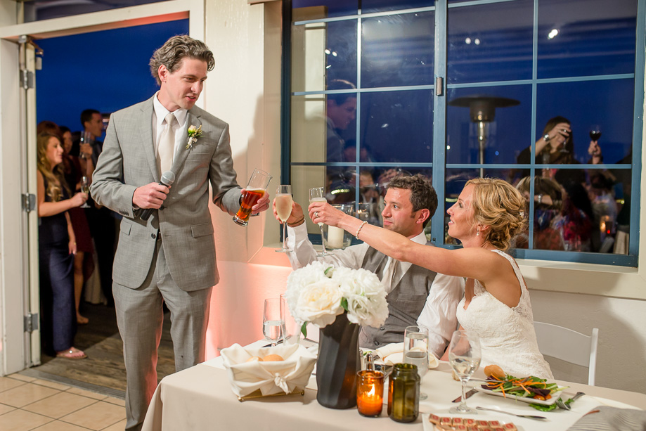 groomsman giving toast