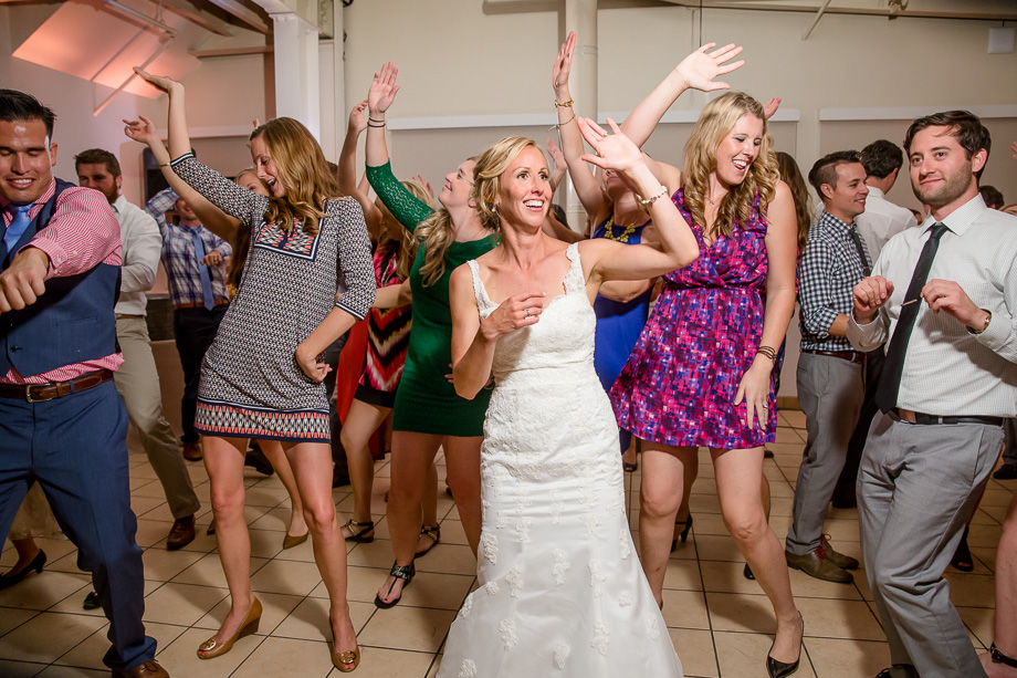 Mavericks Event Center wedding reception group dance
