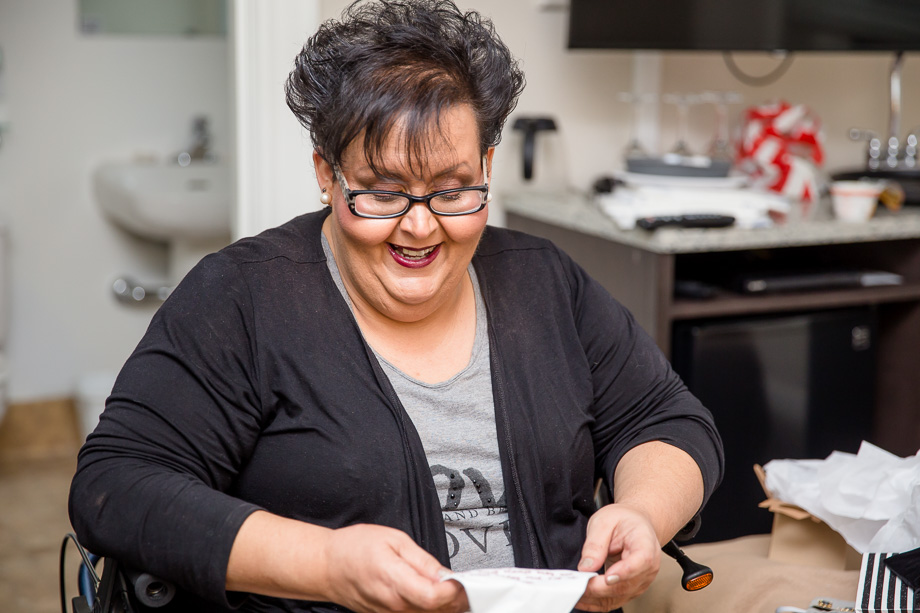 mother of the bride received a precious gift from her daughter