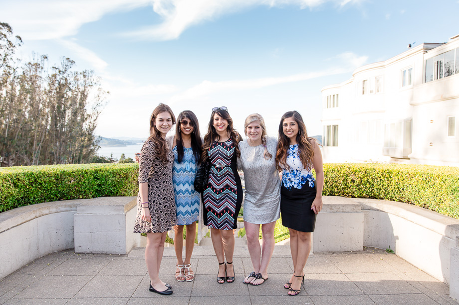 Photo of girls just before surprise proposal