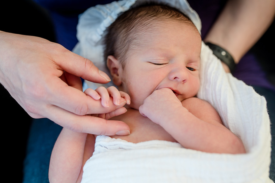adorable on location newborn baby photo - san francisco family photographer