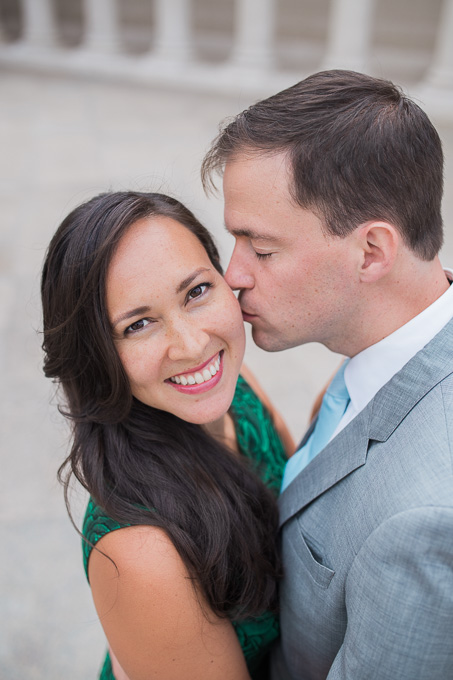 airy and romantic engagement photo at Legion of Honor
