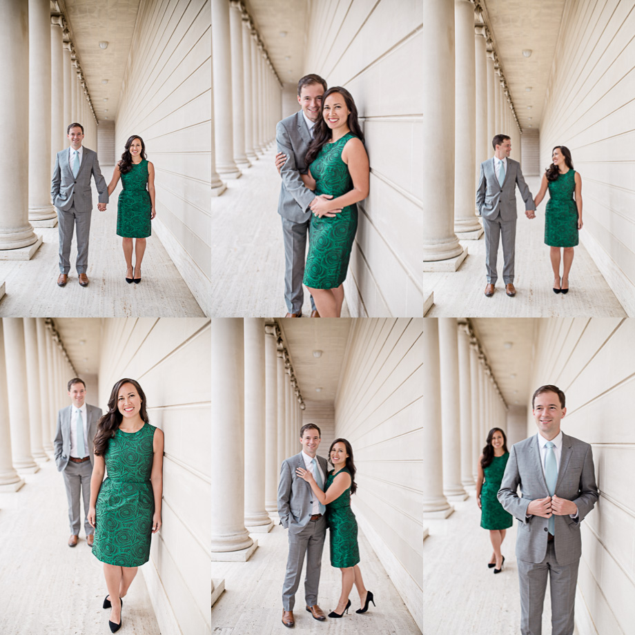 San Francisco Legion of Honor cute engagement photos
