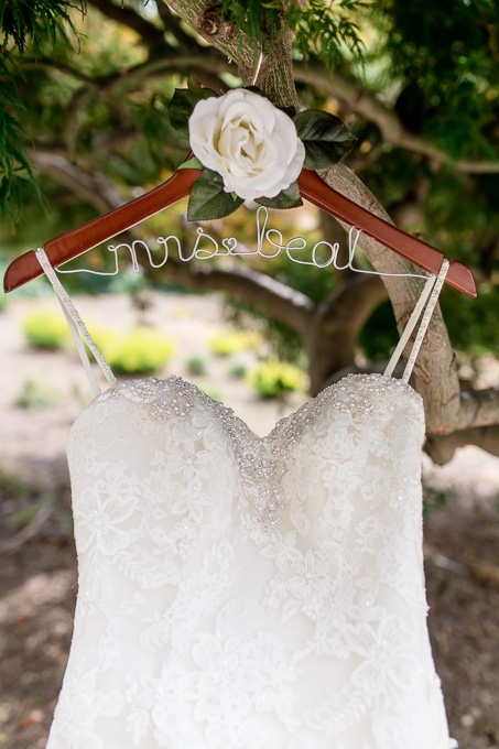 customized mrs hanger for wedding dress