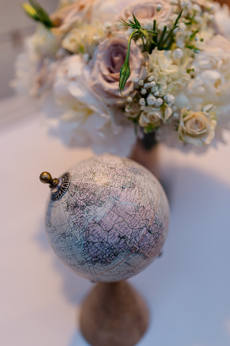 mini globe centerpiece