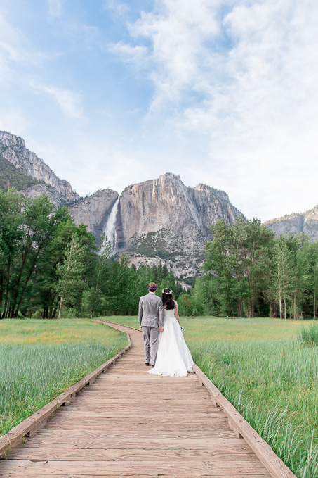 walkway leading to Yosemite Falls