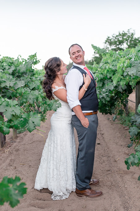 wedding portrait at the private winery