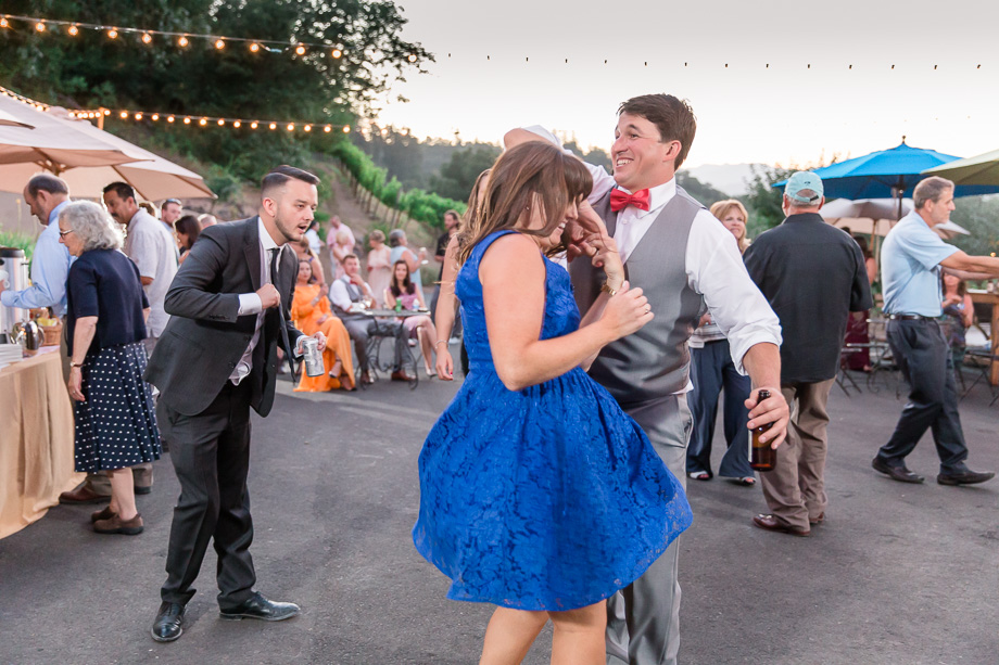 groomsman enjoying the dance party