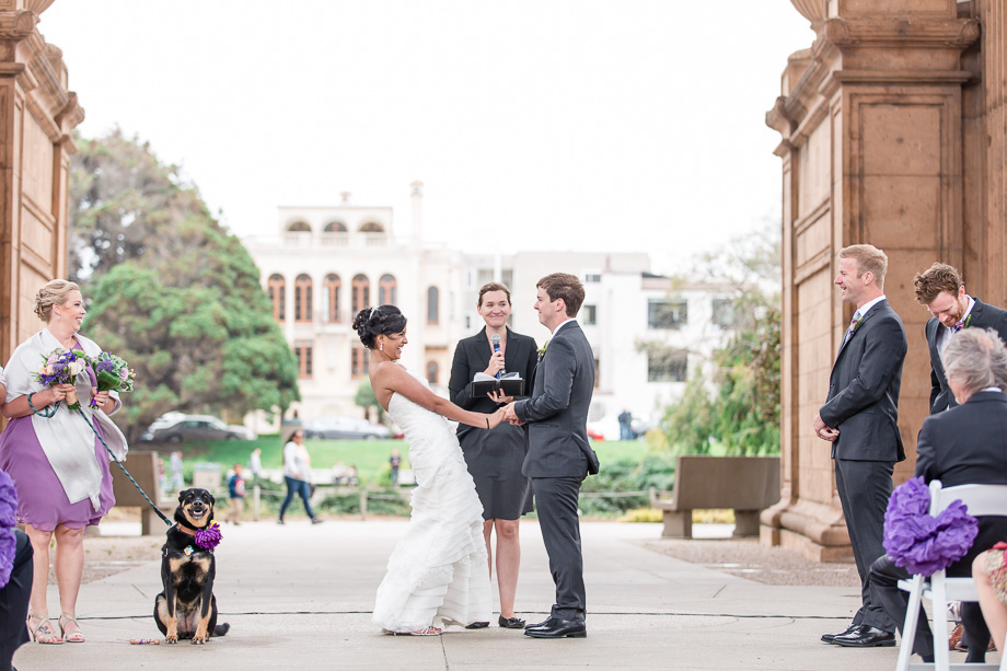 they said i do at the stunning Palace of Fine Arts