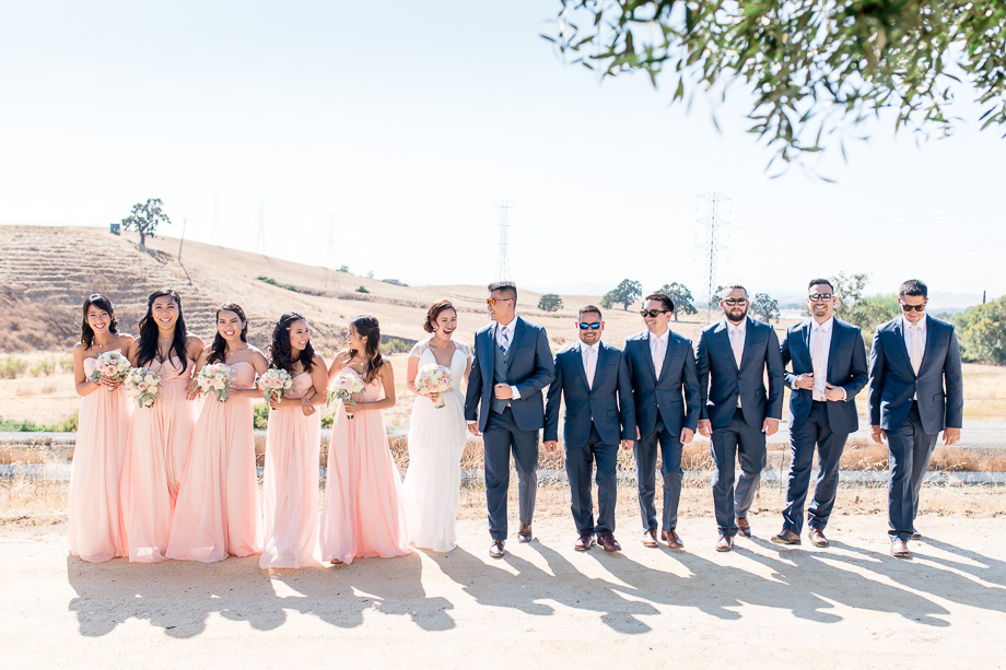 Martinelli Event Center wedding party photo