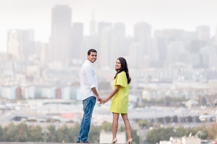 San Francisco Potrero Hill engagement photo