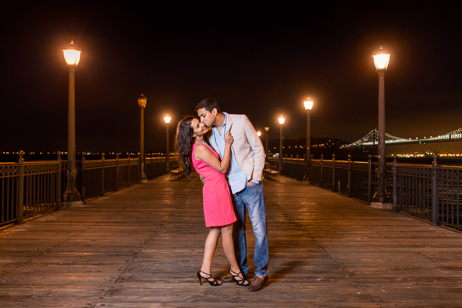 a night photo at pier seven