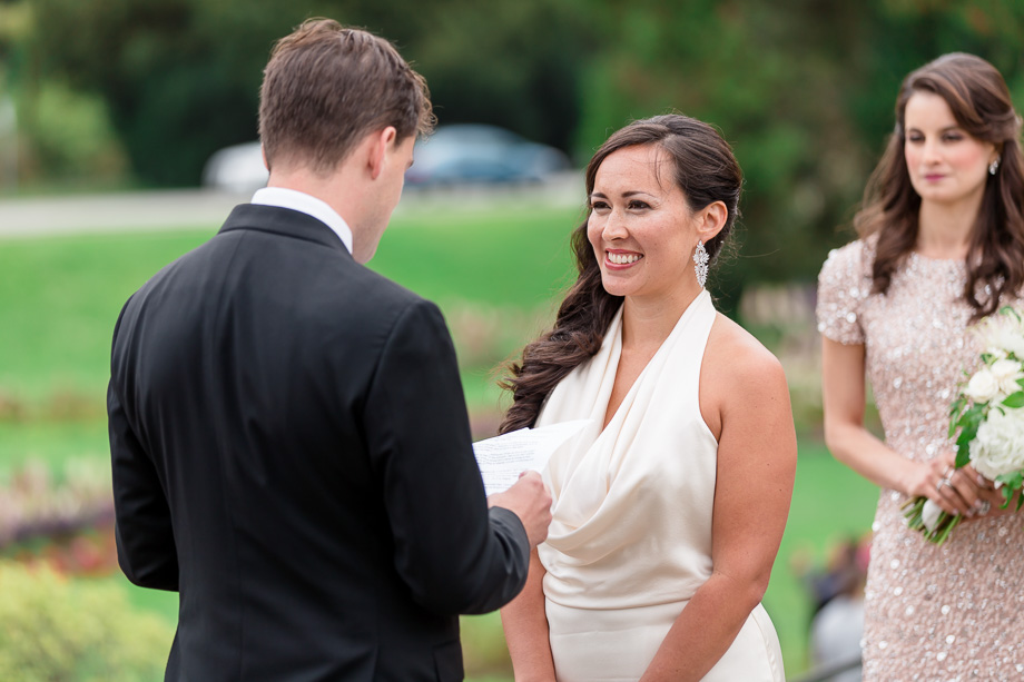 beautiful bride at the wedding ceremony